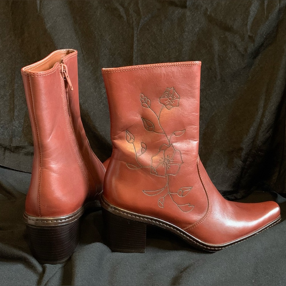 Gianni bini brown leather ankle boots